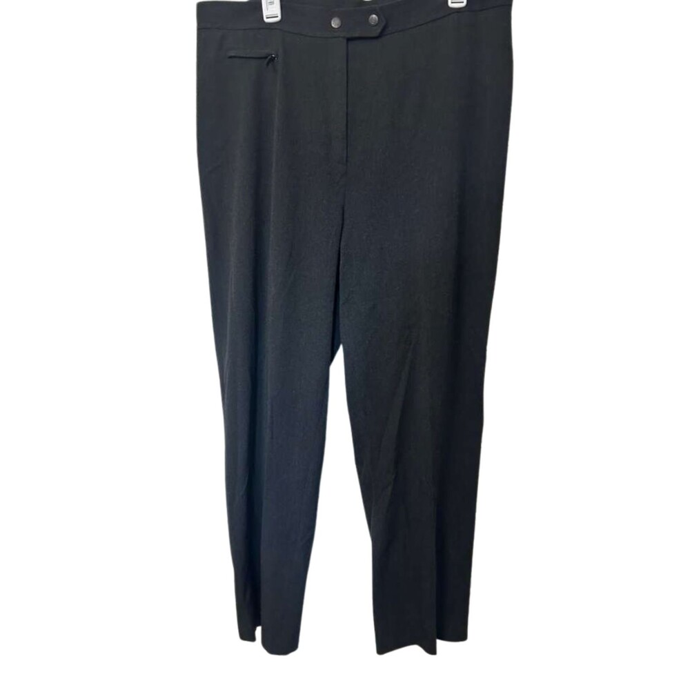 Ralph Lauren Straight Pants Women's Size 18W Gray Dress Wide Leg